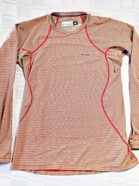 COLUMBIA SPORTSWEAR OMNI-HEAT LONG SLEEVE WOMEN'S SHIRT SIZE LARGE PINK ORANGE